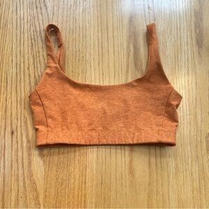 Outdoor Voices Orange Rust Double Time Athletic Sports Bra Women's Size XS